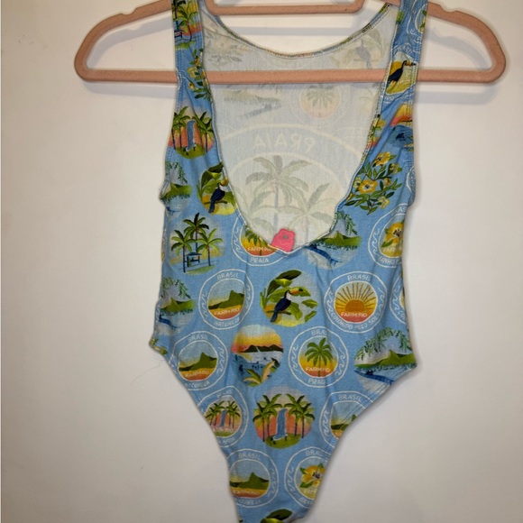 FARM Rio Blue Tropical One-Piece Swimsuit - Picture 3 of 3
